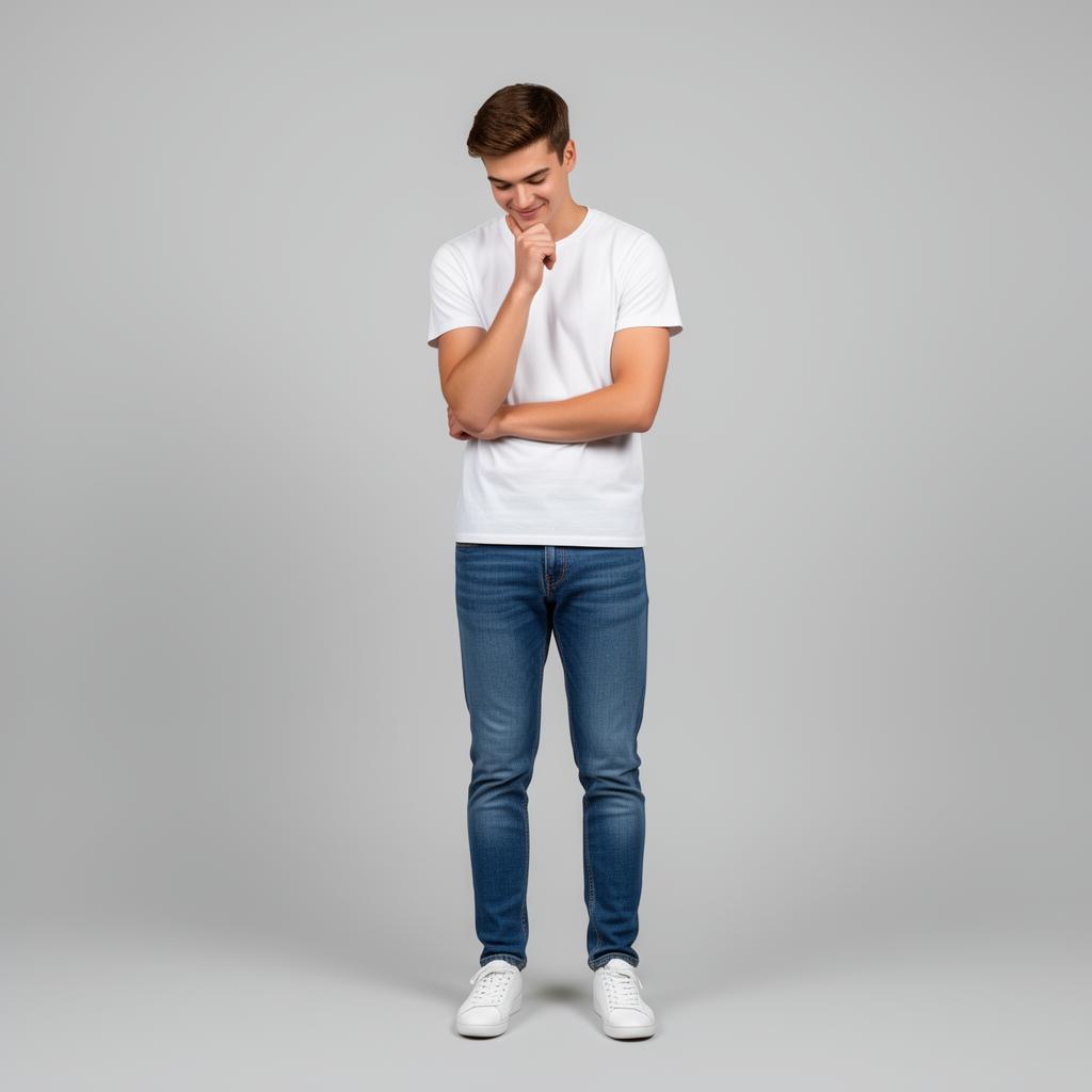The Thinker pose diagram